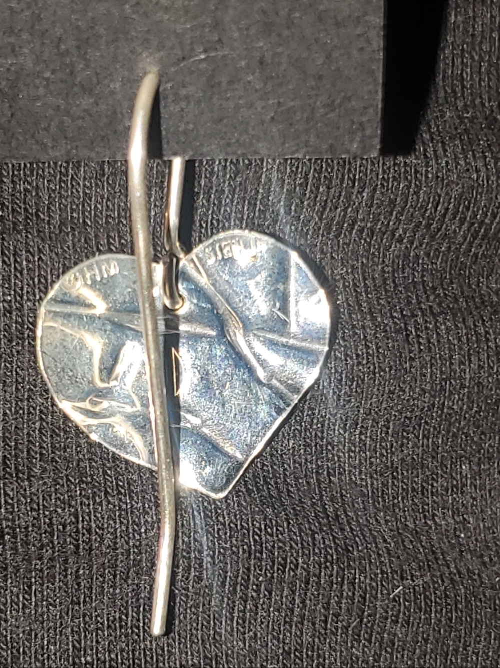 Harry Mason Of California Sterling Silver Leaf Earrings - Picture 2 of 9